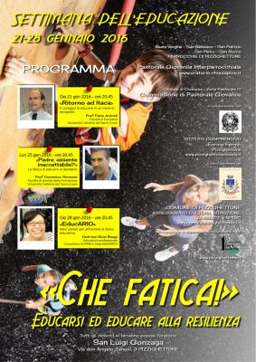 "CHE FATICA!" - Settimana dell'Educazione 2016
